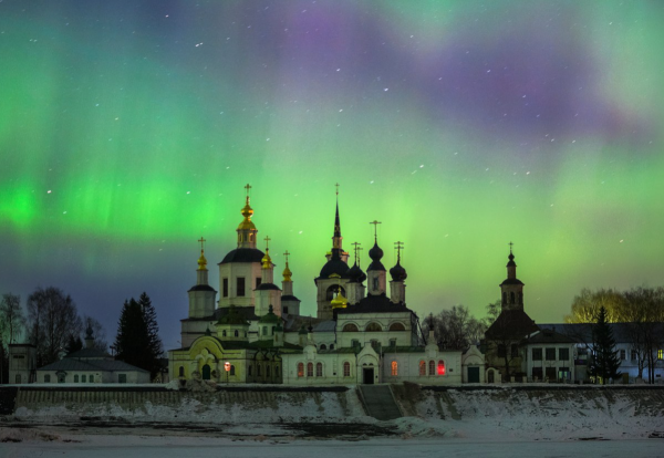 Великий Устюг Северное сияние