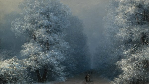 Айвазовский зимний пейзаж 1876