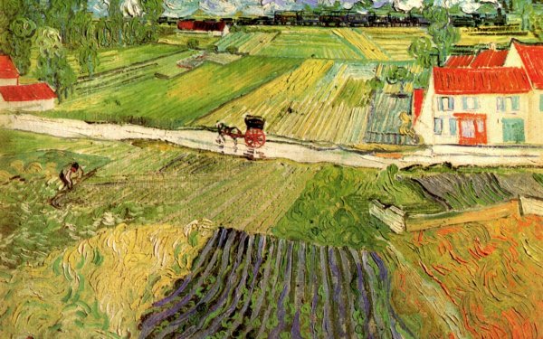 Винсент Ван Гог вид на вессно близ овера