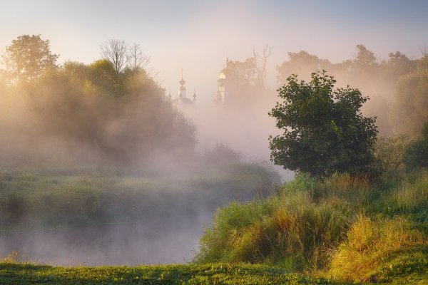 Утренний пейзаж деревня Герасимов