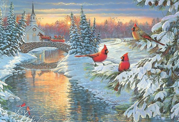 Сэм Тимм картины зима