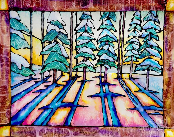 Витраж зима