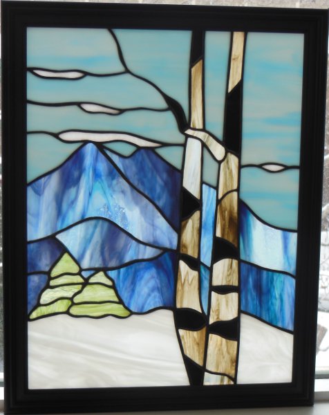 Витраж по стеклу