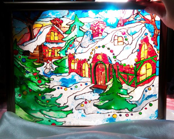 Рождественский витраж