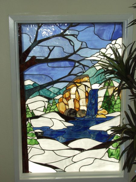 Заливной витраж