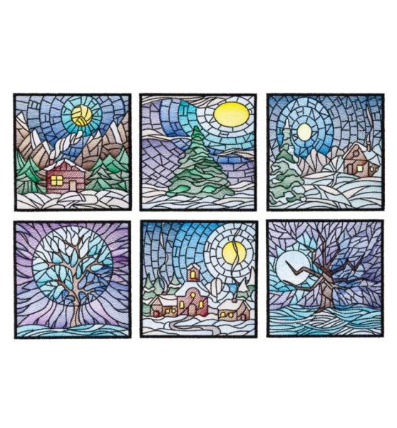 Витраж зима