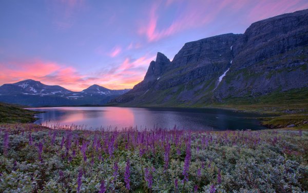 Норвегия озеро МЬЕСА