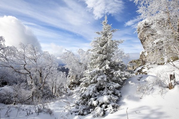 Уральский зимний пейзаж