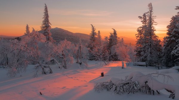 Уральский зимний пейзаж