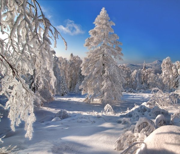 Уральский зимний пейзаж