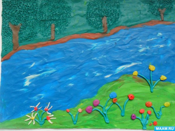 Природа из пластилина для детей