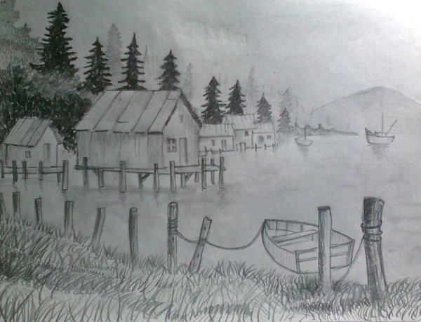 Эскиз деревни