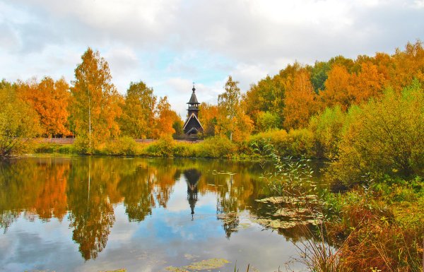 Кострома осенью церкви