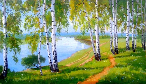 Художник Александр Болотов- березовый край