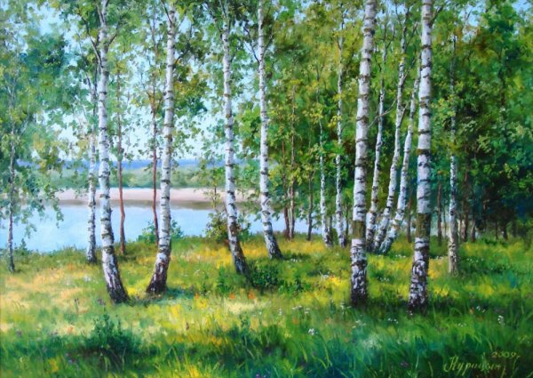 Деревня живопись Курицын