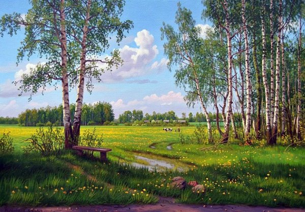 Картины Березовая роща Зорюков