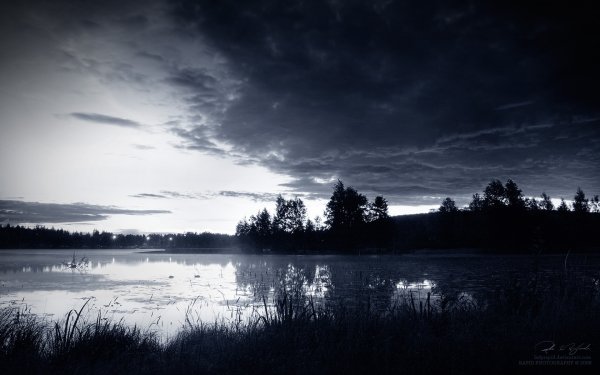 Очень темный пейзаж