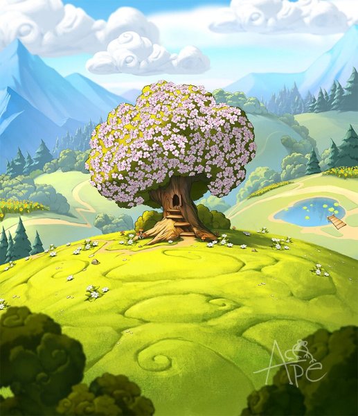 Смешарики пейзаж