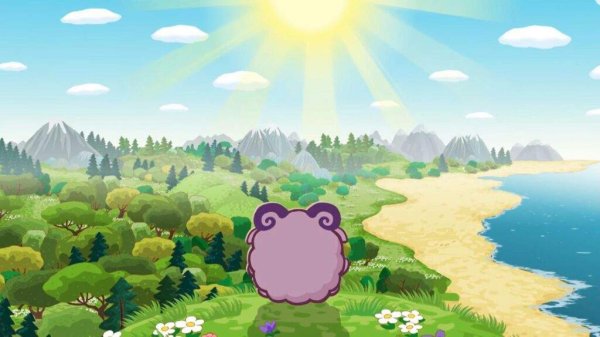 Зимний фон мультяшный