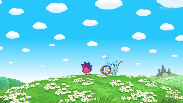 Лес мультяшный