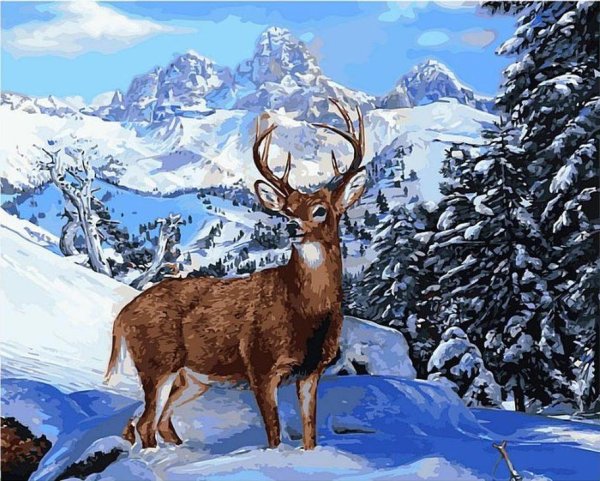 Алмазная мозаика благородный олень