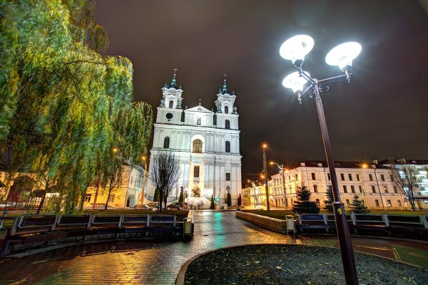 Гродно ночью