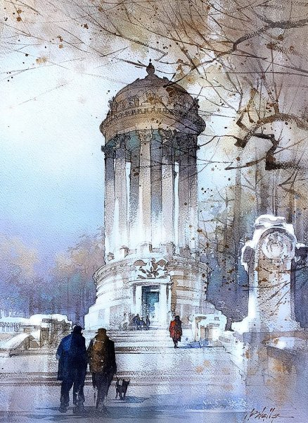 Michal Orlowski акварель