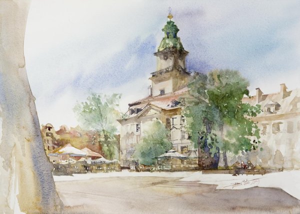 Томас Шаллер акварель