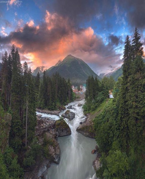 Северный Кавказ Домбай