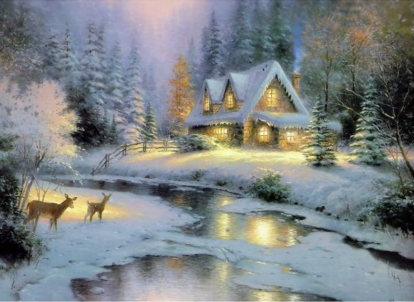 Томас Кинкейд зимние пейзажи