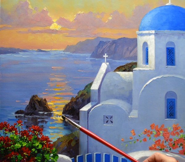 Художник Пантелис зошратос