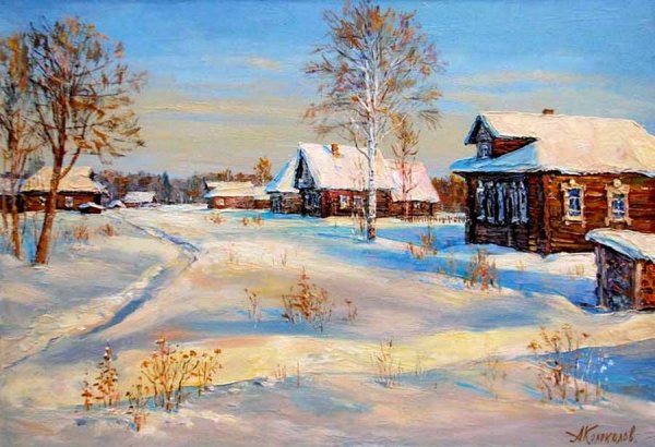 Художник Антон колоколов картины зима