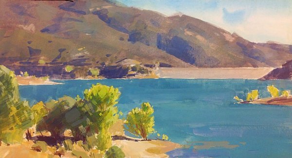 Академическая живопись гуашь пейзаж