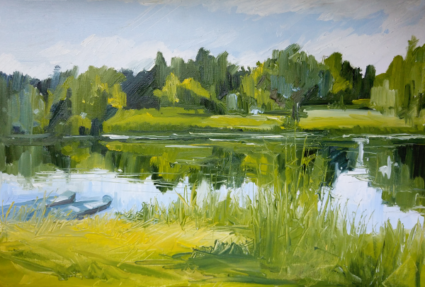 Академическая живопись гуашь пейзаж