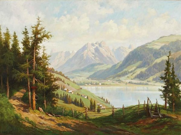 Художник Карл Флиер пейзаж