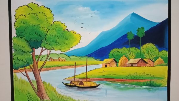 Мини рисунки пейзажи