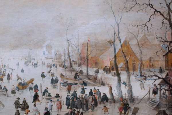Брейгель младший зимний пейзаж