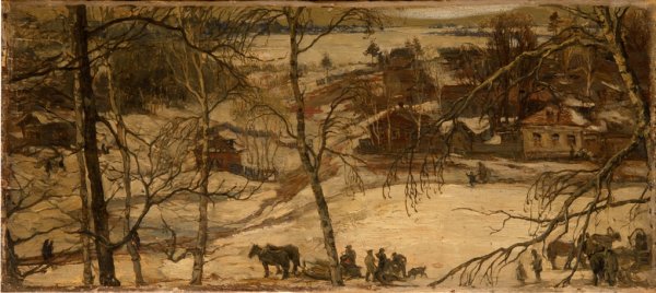 Исаак Израилевич Бродский зимние пейзажи