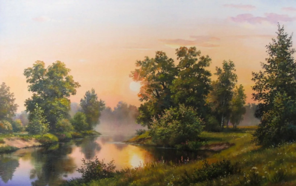 Художник Игорь Прищепа горный ручей