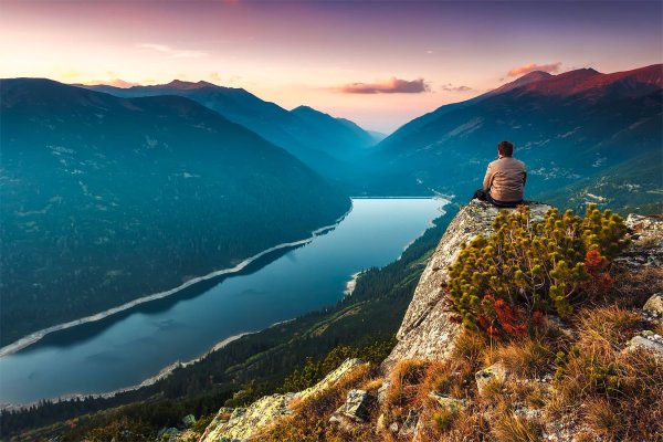 Пейзаж с людьми