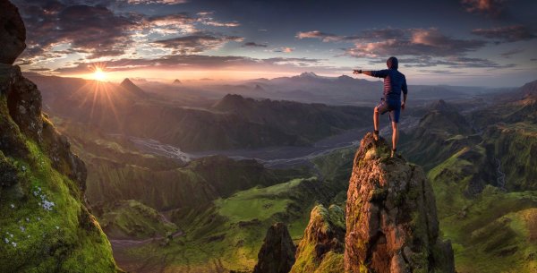 Красивая природа с людьми