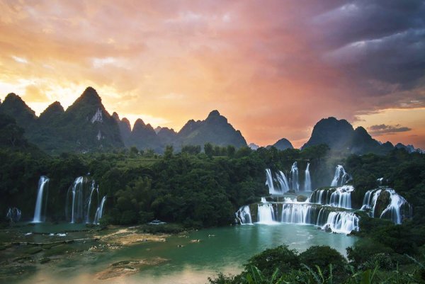 Водопад банзёк Вьетнам