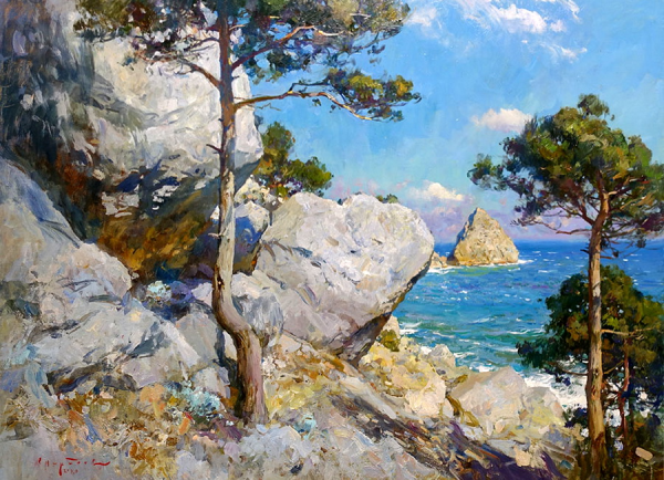 Крымский художник Сергей Свиридов Симеиз