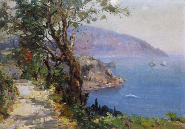 Крымский пейзаж маслом Гурзуф