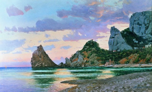 Морские крымские пейзажи художника Андрея Амбурского