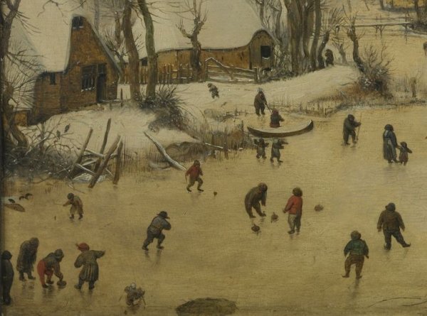 Брейгель младший зимний пейзаж