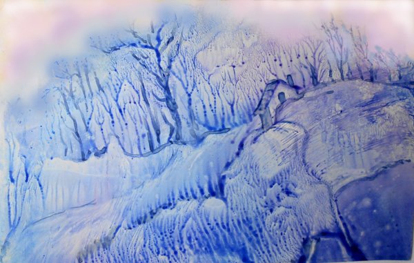 Монотипия Пейзажная