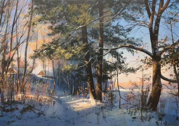 Художник Юшкевич Виктор Николаевич зима