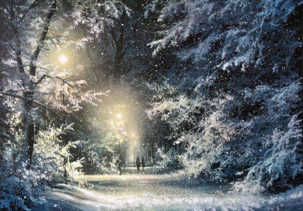 Художник Юшкевич Виктор Николаевич зима