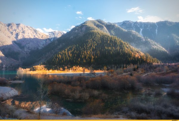 Алма Ата озеро в горах